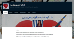 Desktop Screenshot of meriskavanhof.nl